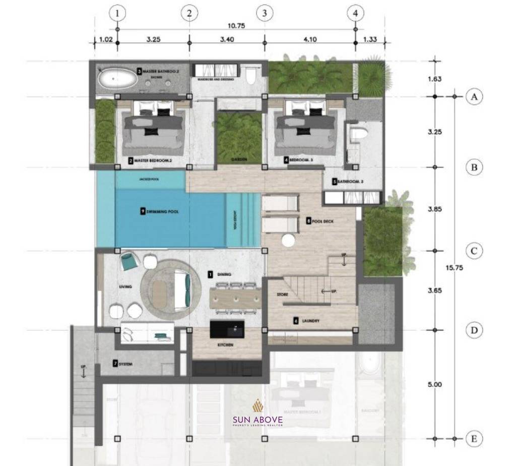 Type B  3Bed 688.80 SQ.M Walai Layan Phuket