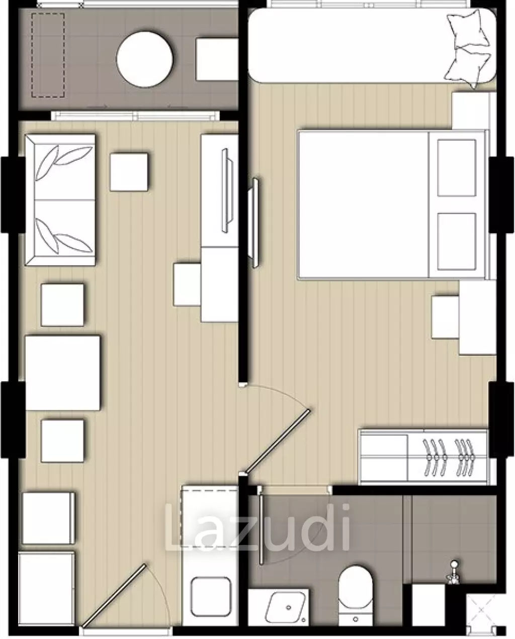 1 Bed 1 Bath 34 SQ.M at Elio Del Ray