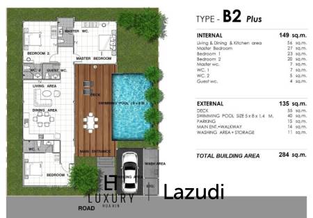 3 Bed 4 Bath Villa 284 SQ.M Panorama Near Black Mountain