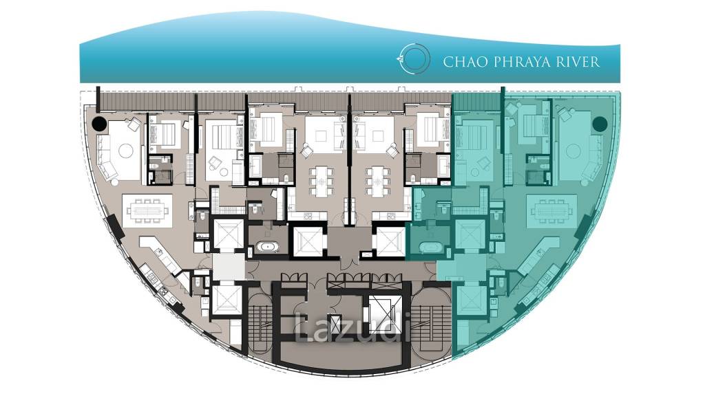2 Bed 2 Bath 181.23 SQ.M Banyan Tree Residence Riverside