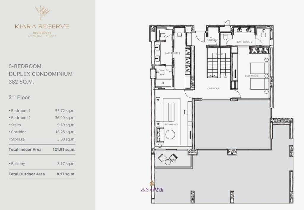 3 Bed 3 Bath Duplex 382 SQ.M. Kiara Reserve Residences Layan Bay-Phuket