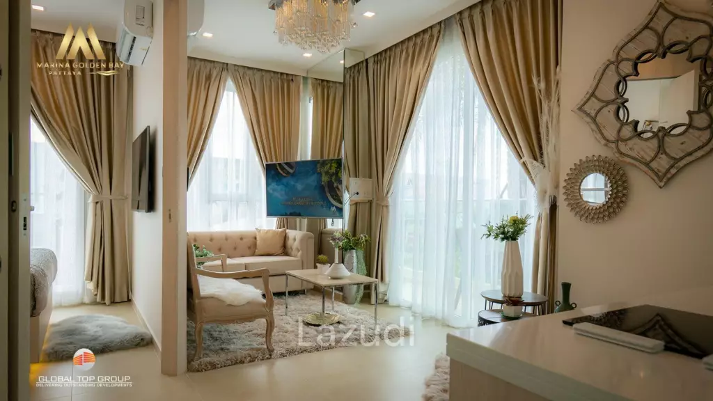 1 ห้องนอน 1 ห้องน้ำ 30 ตร.ม มารีน่า โกลเด้น เบย์ พัทยา