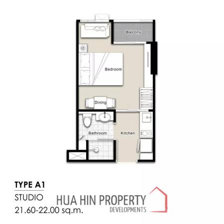 Studio 1 Bath 21.99 SQ.M Mira Monte’ Hua Hin 94