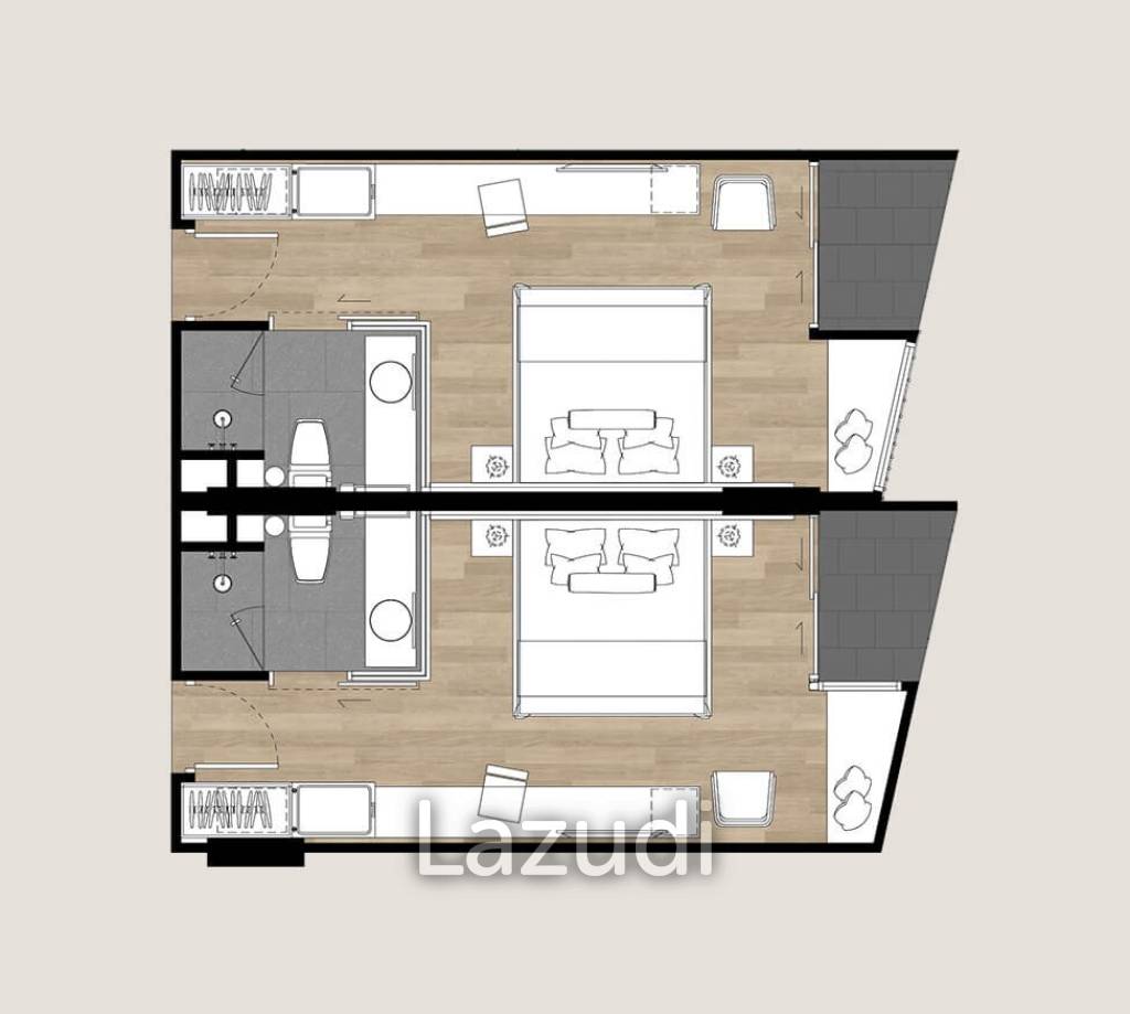 Studio 1 Bath 29 SQ.M Ramada Mira North Pattaya