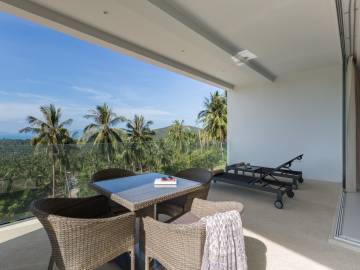Newly-Build 2-Bed Sea View Apartment in Mae Nam