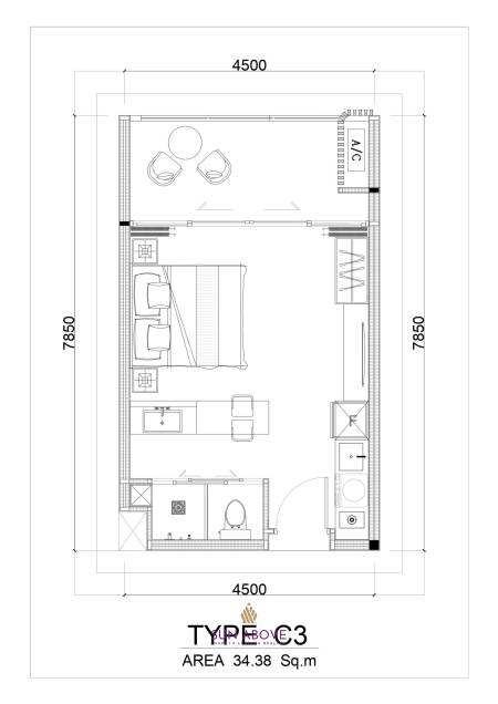 Studio 1 Bath  41.68 SQ.M. Sunshine Beach