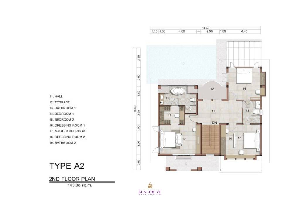 3 Bed 3 Bath 370 SQ.M Above Element Villas