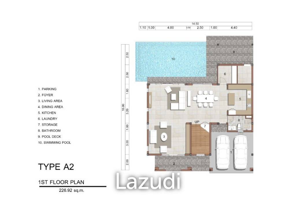 3 Bed 4 Bath 485.12 SQ.M Above Element Villas