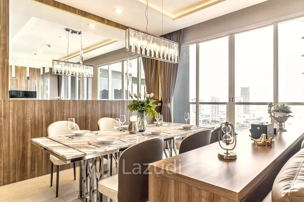 3 Bedrooms 3 Bathrooms 160 Sq.M. Menam Residence