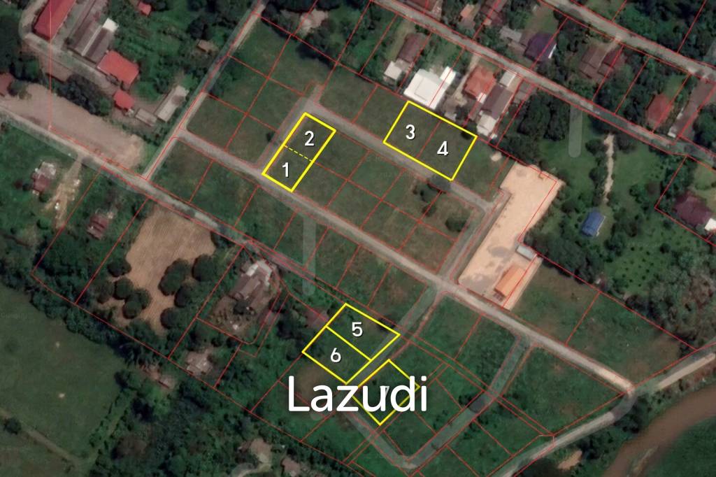 ขายที่ดิน 7 แปลงสำหรับสร้างบ้านใกล้วัดร่องขุ่น