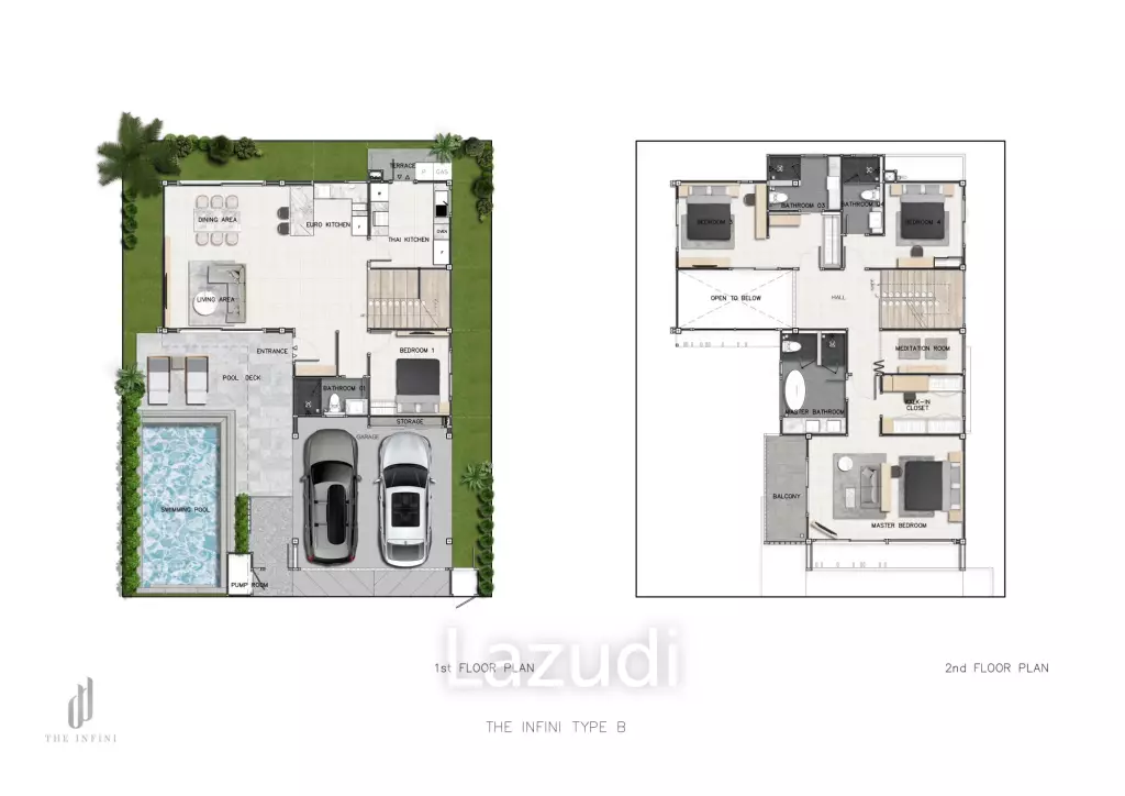 4 Bed 4 Bath 290 SQ.M. The Infini Pattaya
