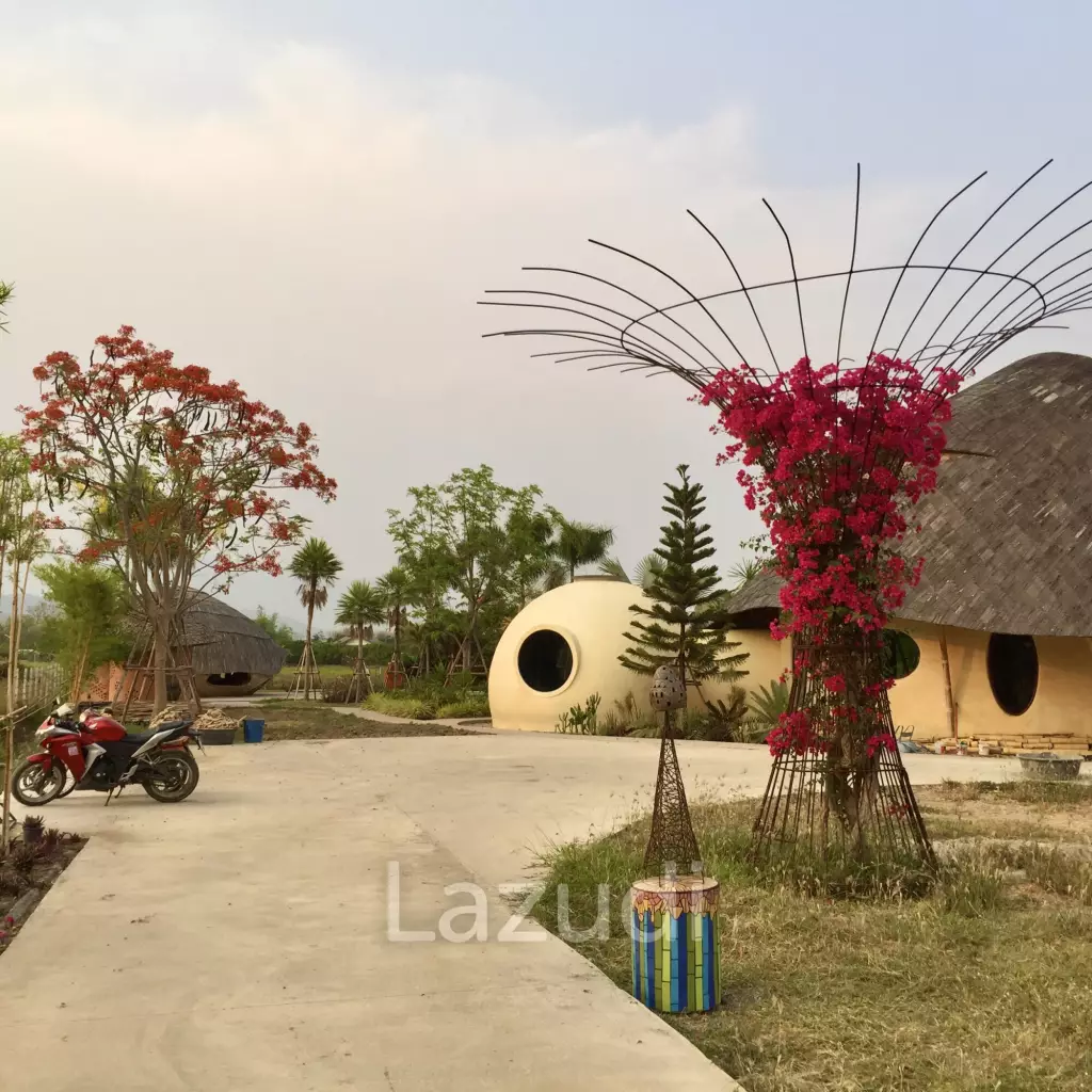 Peaceful And Unique Artisan Balinese Resort Home Rice Paddies View In Nam Phrae