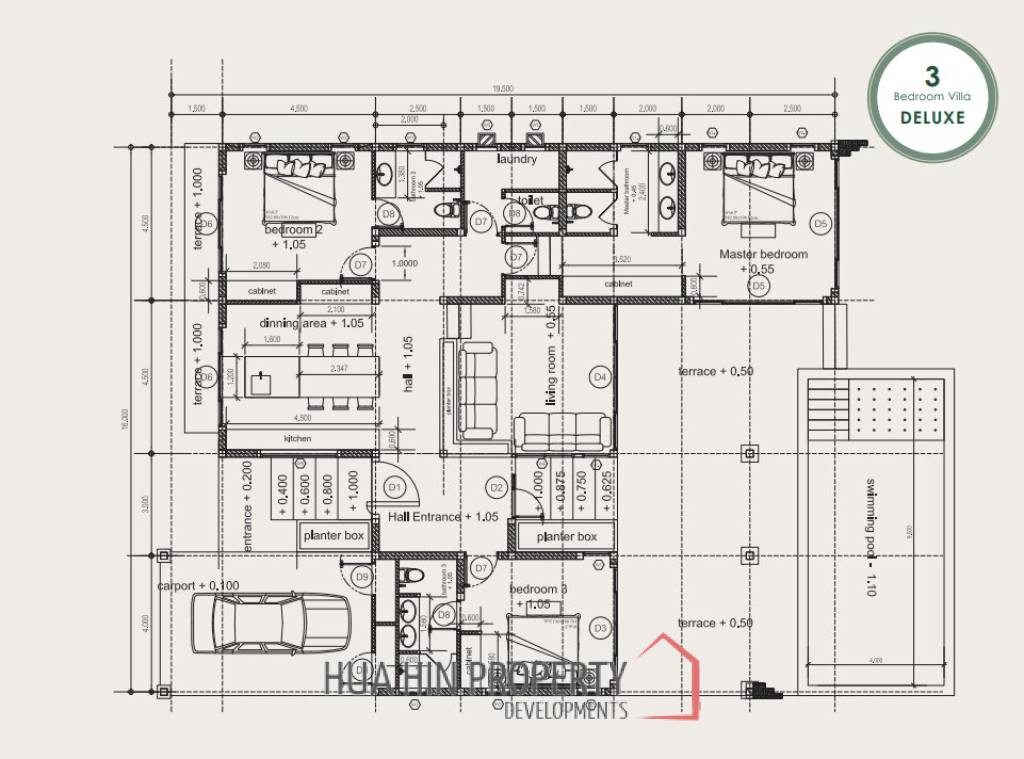 3 Bed 3 Bath 303 SQ.M BelVida Estate Villa Suasana