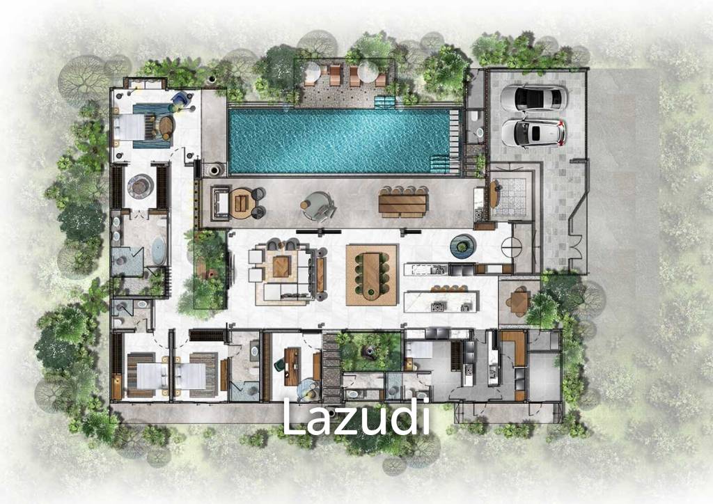 3 Bed 2 Bath 560 SQ.M Punyisa Villas Bang Jo