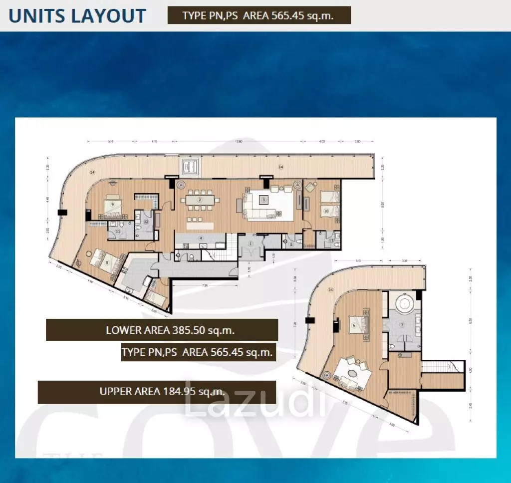 4 Bed 4 Bath 565.45 SQ.M. The Cove  Pattaya