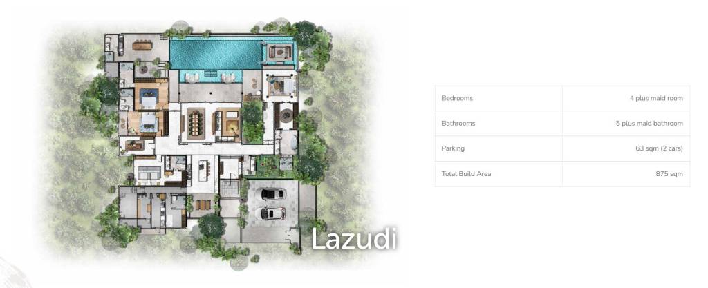 4 Bed 5 Bath 720 SQ.M Punyisa Layan Villa