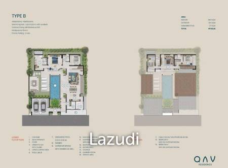 4 Bed 4 Bath 443.54 SQ.M QAV Residence