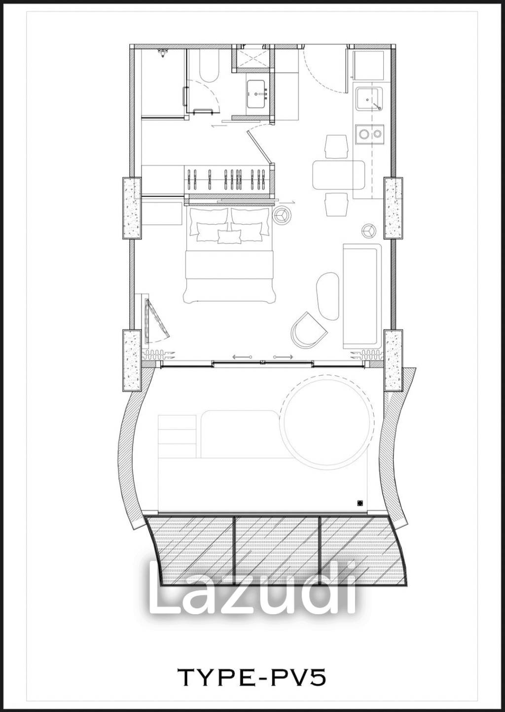 1 Bed Private Pool 50.18 SQ.M Arom Jomtien