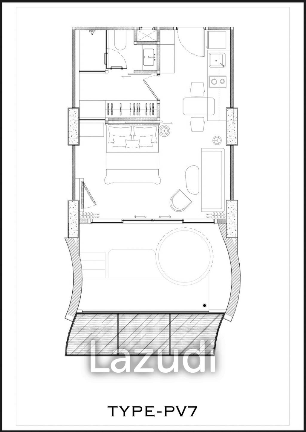 1 Bed Private Pool 50.64 SQ.M Arom Jomtien