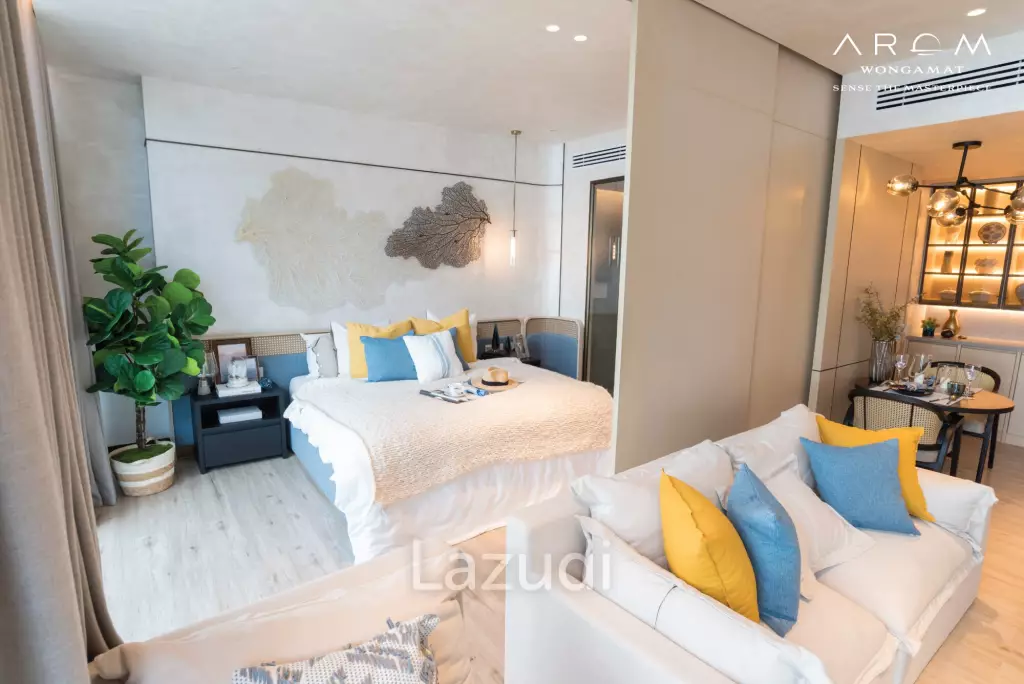 1 Bed 1 Bath 52.14 SQ.M. Arom Wongamat