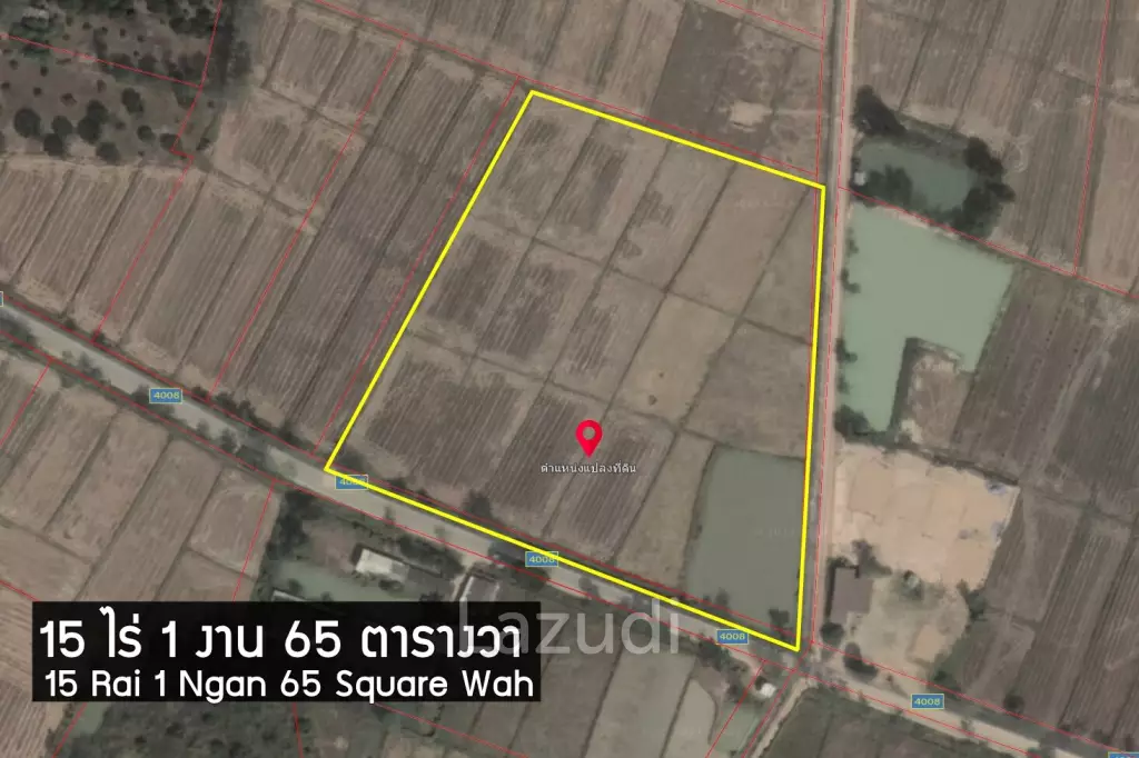 15 Rai land for sale near to Highway to Chiang Khong
