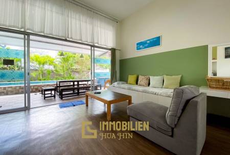 Beachside: 4 BR, 2 Pool Villa + House, Pran Buri