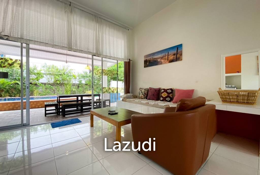 Beachside: 4 BR, 2 Pool Villa + House, Pran Buri