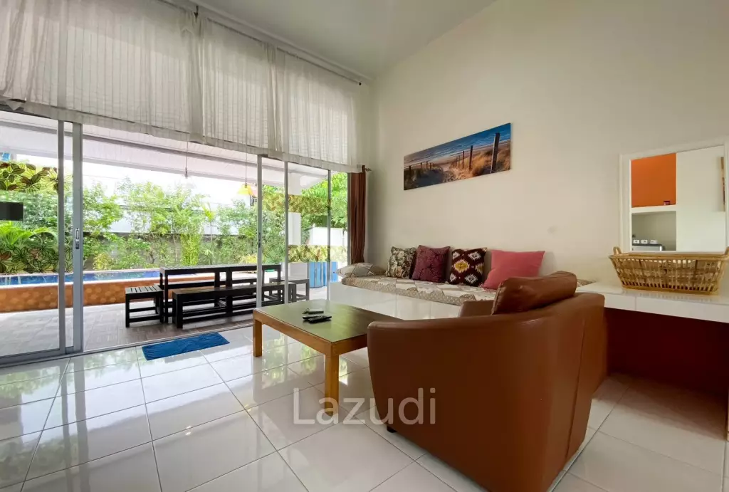 Beachside: 4 BR, 2 Pool Villa + House, Pran Buri