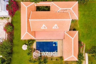 3 and a Half Rai | Land Plot with 2 Villas in Mabprachan