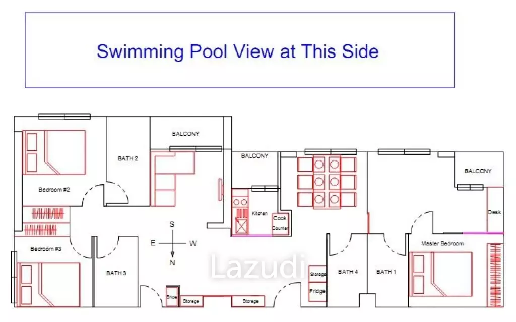 3 Bed 4 Bath 114 SQ.M The Saint Residences