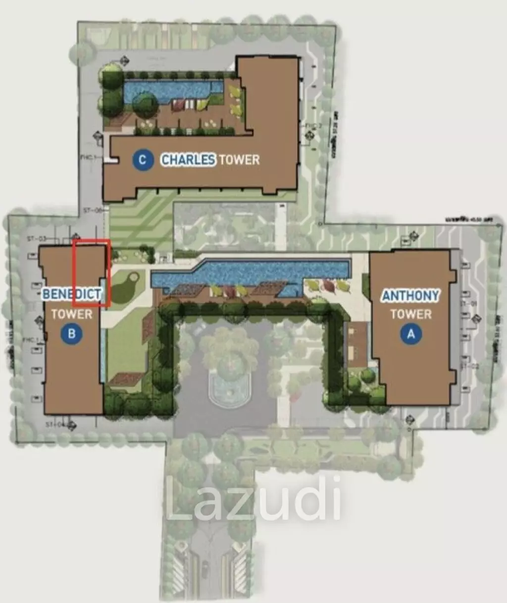 3 Bed 4 Bath 114 SQ.M The Saint Residences