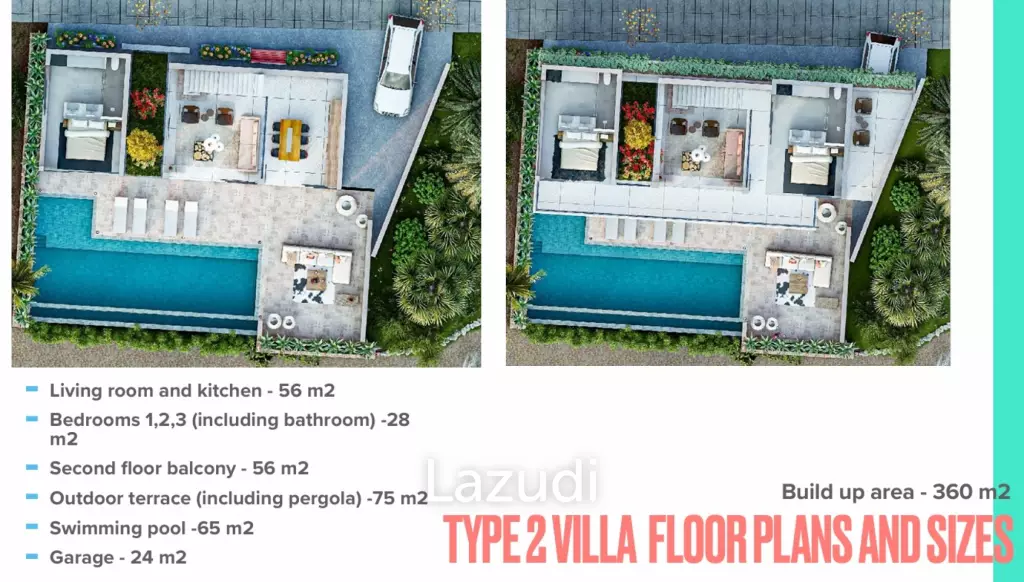 3 Bed 3 Bath 360 SQ.M. Sansara Villas