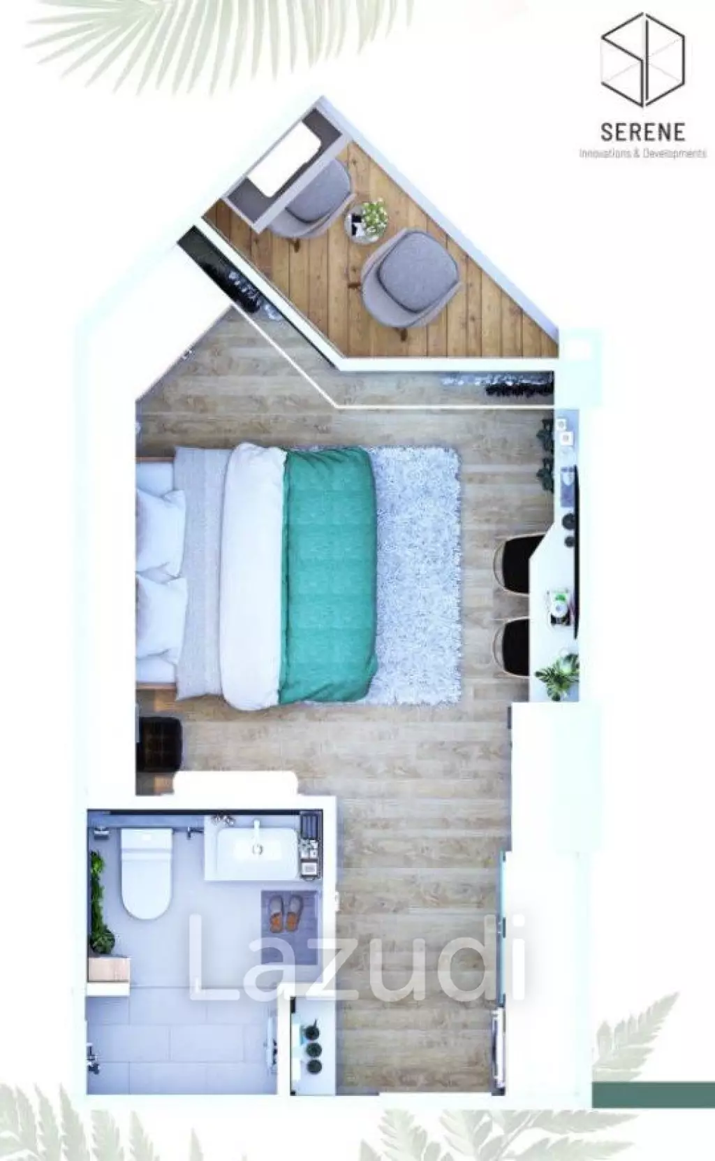 Studio 1 Bath 31 SQ.M. Serene Condominium