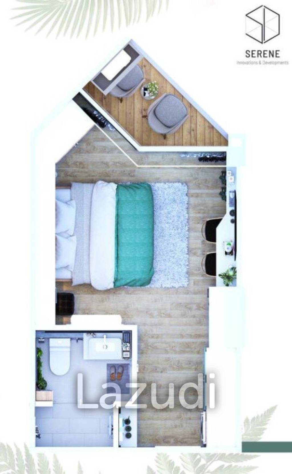 Studio 1 Bath 31 SQ.M. Serene Condominium