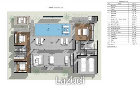 3 Bed 3 Bath 444.47SQ.M Layan Lucky Villas II