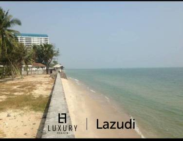 ABSOLUTE BEACHFRONT LAND CLOSE HUA HIN TOWN : included 2 storey house on bech