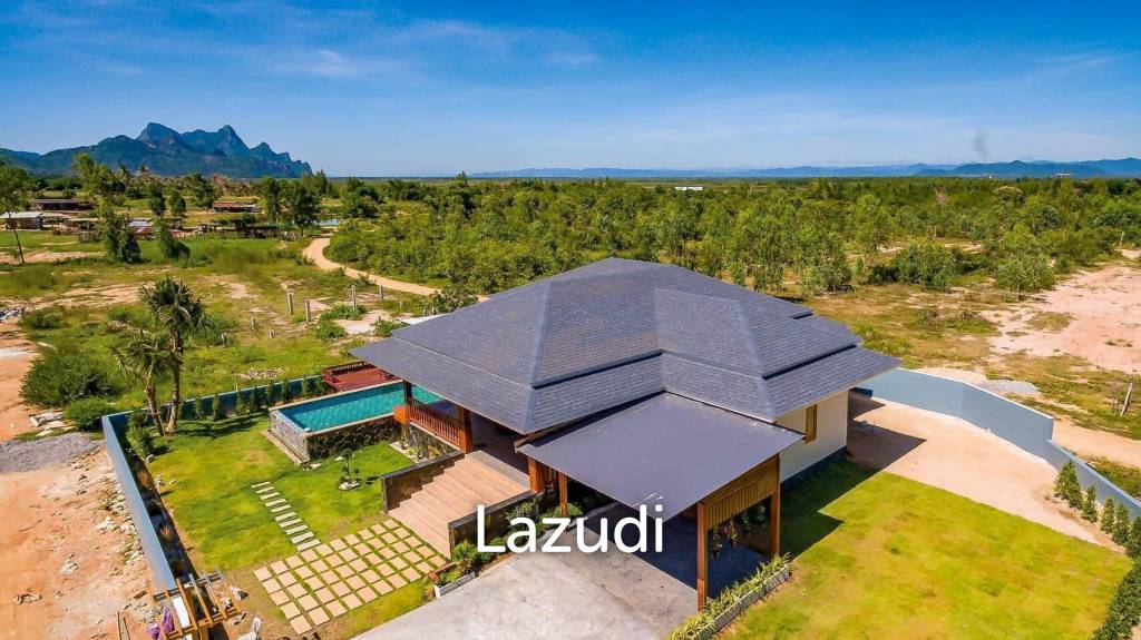 3 BR Pool Villa + Coffee Shop On 10 Rai Land In Khao Kalok