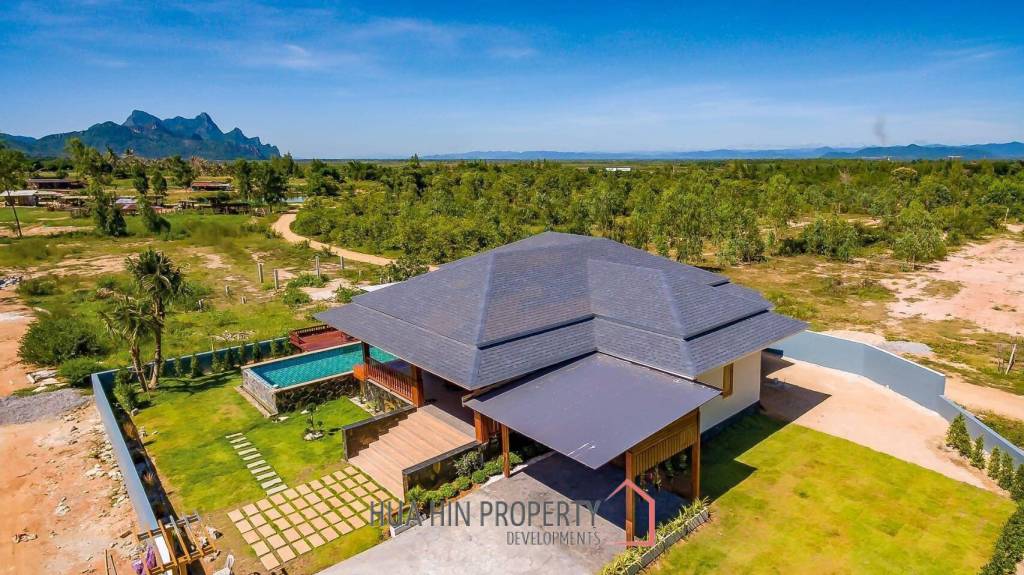 3 BR Pool Villa + Coffee Shop On 10 Rai Land In Khao Kalok