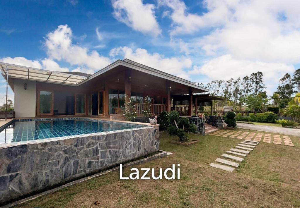 3 BR Pool Villa + Coffee Shop On 10 Rai Land In Khao Kalok