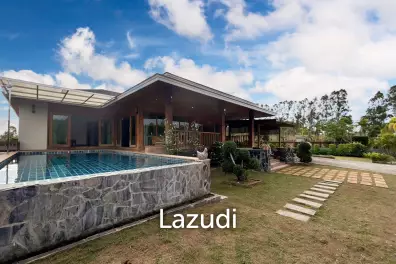 3 BR Pool Villa + Coffee Shop On 10 Rai Land In Khao Kalok