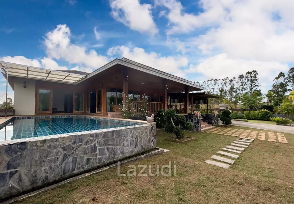 3 BR Pool Villa + Coffee Shop On 10 Rai Land In Khao Kalok