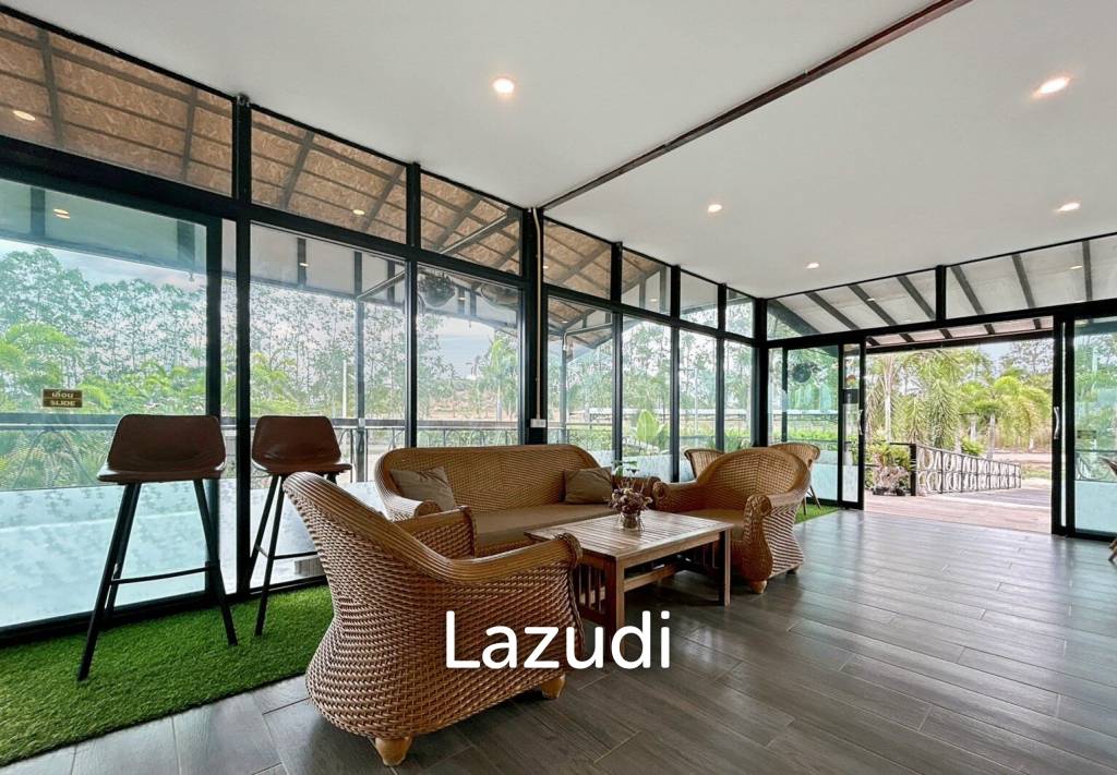 3 BR Pool Villa + Coffee Shop On 10 Rai Land In Khao Kalok