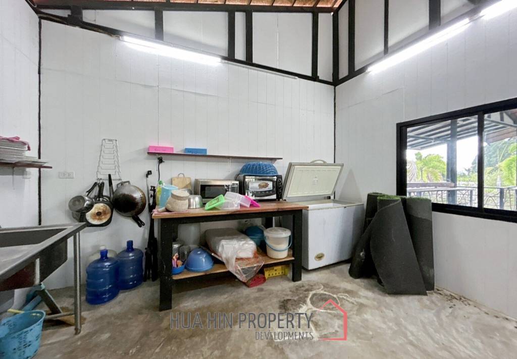 3 BR Pool Villa + Coffee Shop On 10 Rai Land In Khao Kalok