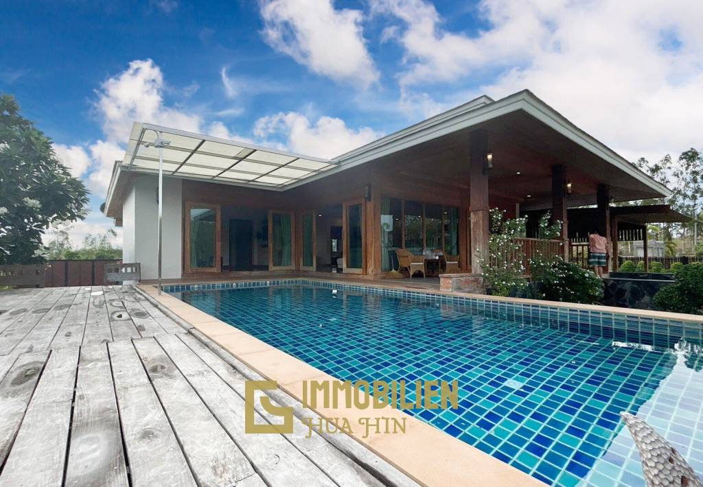 3 BR Pool Villa + Coffee Shop On 10 Rai Land In Khao Kalok