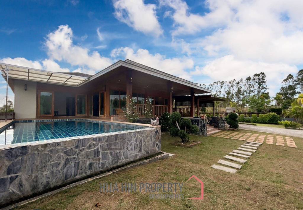 3 BR Pool Villa + Coffee Shop On 10 Rai Land In Khao Kalok