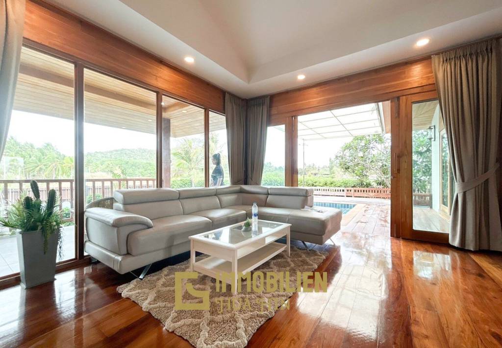 3 BR Pool Villa + Coffee Shop On 10 Rai Land In Khao Kalok