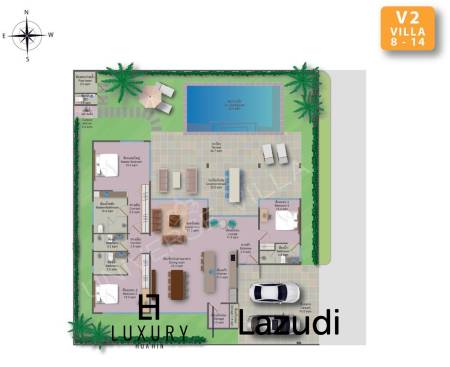 3 Bed 4 Bath 265 SQ.M Universe Villas