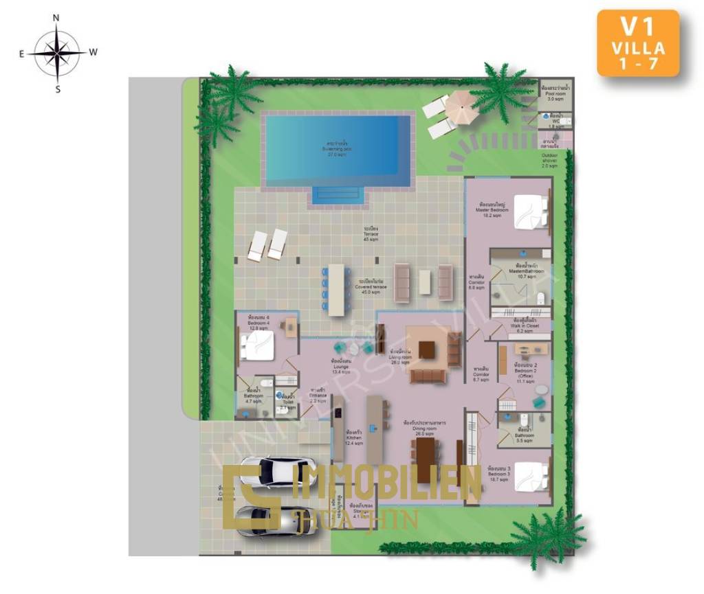 4 Bed 4 Bath 307 SQ.M Universe Villas