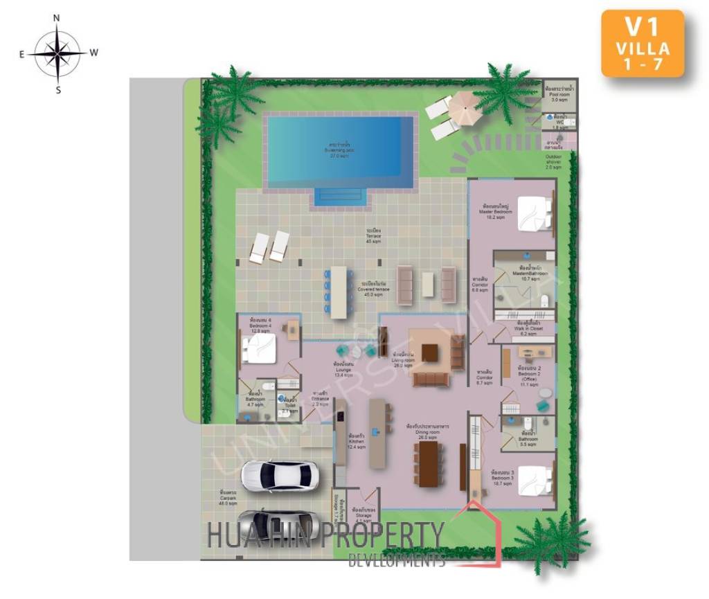 4 Bed 4 Bath 307 SQ.M Universe Villas