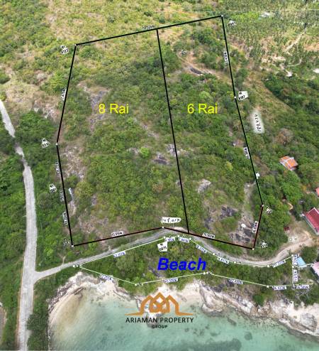 Serene Beachfront Plot on Samui's South Coast